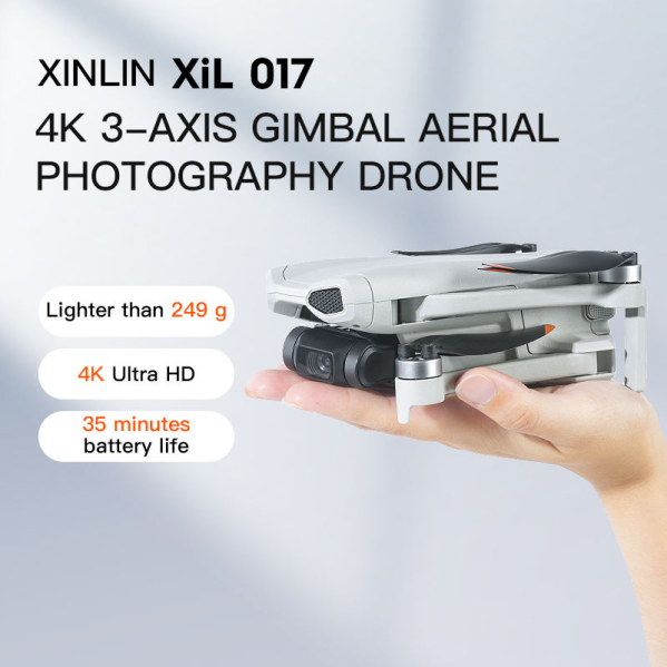 Квадрокоптер XIL 017 с 4K-камерой и 3-осевым подвесом Премиум дрон с 5.5-дюймовым экраном 35 мин. до 6 км Квадрокоптер XIL 017 с 4K-камерой и 3-осевым подвесом Премиум дрон с 5.5-дюймовым экраном 35 мин. до 6 км