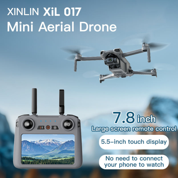 Квадрокоптер XIL 017 с 4K-камерой и 3-осевым подвесом Премиум дрон с 5.5-дюймовым экраном 35 мин. до 6 км Квадрокоптер XIL 017 с 4K-камерой и 3-осевым подвесом Премиум дрон с 5.5-дюймовым экраном 35 мин. до 6 км