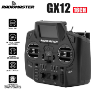Пульт управления RadioMaster GX12 ELRS Gemini 2.4ГГц+900МГц, 1Вт, EdgeTX, GX01 Hall стыки Пульт для FPV дронов/квадрокоптеров