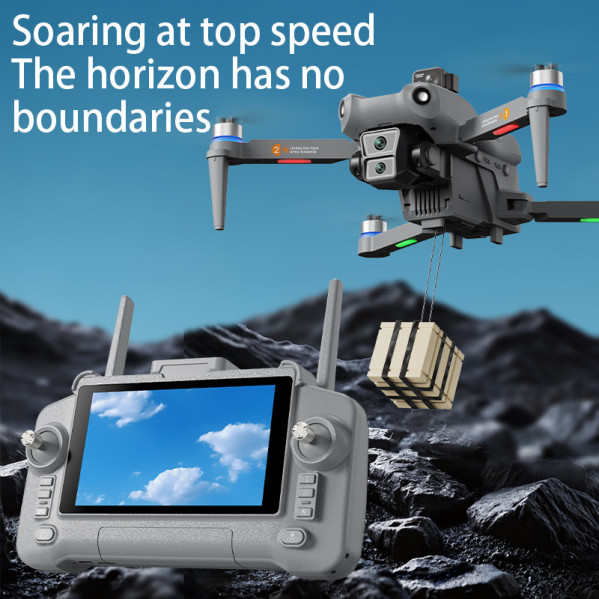 Квадрокоптер L300 AIR MAX дрон с пультом 5.9" Touch, 5G FPV, GPS RTH, 360° обход препятствий, Optical Flow, Airdrop Квадрокоптер L300 AIR MAX дрон с пультом 5.9" Touch, 5G FPV, GPS RTH, 360° обход препятствий, Optical Flow, Airdrop