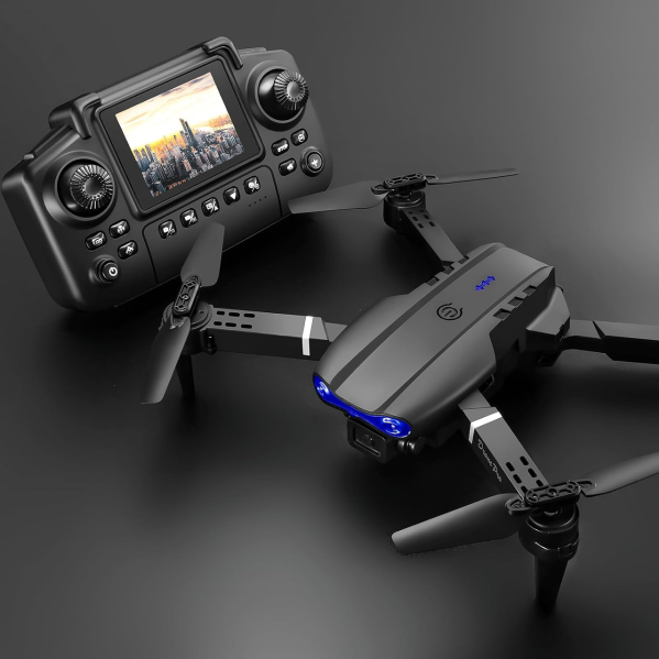 Квадрокоптер дрон  E99 камера HD 1080P, экран , FPV, защита от препятствий, управление без телефона