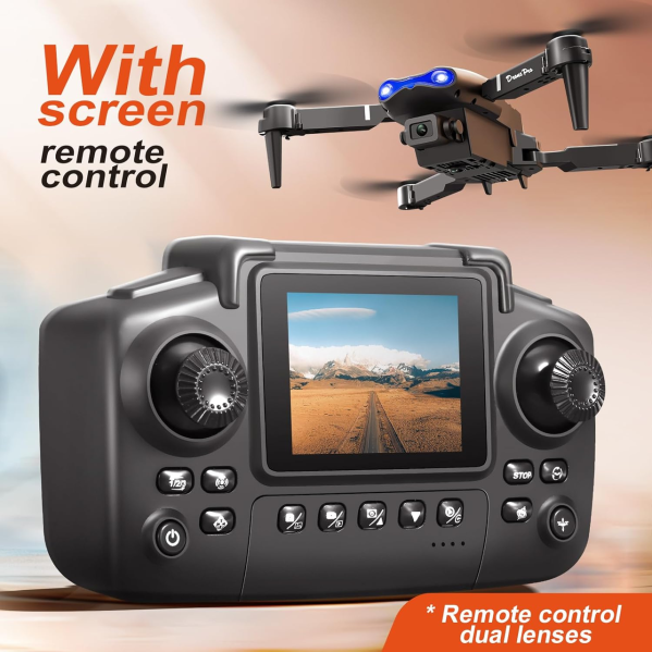 Квадрокоптер дрон  E99 камера HD 1080P, экран , FPV, защита от препятствий, управление без телефона
