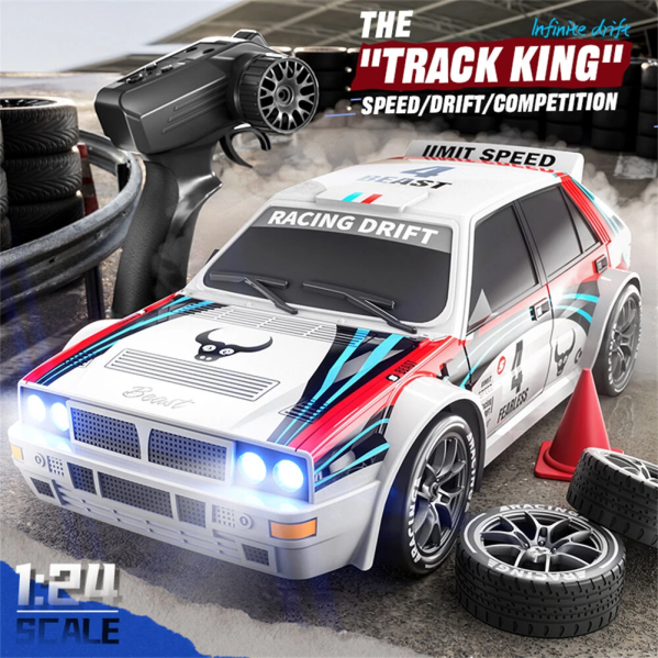 RC дрифт машина ZLL SG204 PRO 4WD, 2.4G, RTR, сменные колёса мини дрифт кар 1/24, полный привод 4WD, RTR