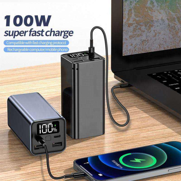 Мощный Повербанк Power Bank 18000 mAh 65W PD зарядка ноутбуков через Type-C с быстрой зарядкой Мощный Повербанк Power Bank 18000 mAh 65W PD зарядка ноутбуков через Type-C с быстрой зарядкой