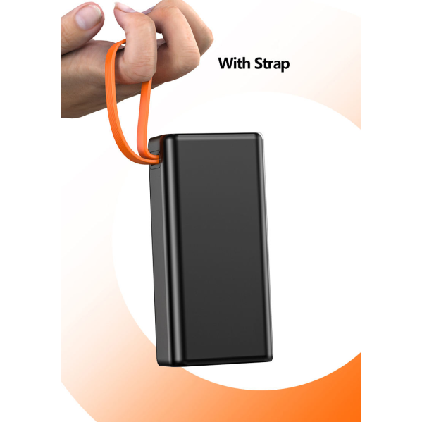 Повербанк Power bank 50000 mAh с LED-фонарём, быстрая зарядка 22.5W, 4 USB ремешок Повербанк Power bank 50000 mAh с LED-фонарём, быстрая зарядка 22.5W, 4 USB ремешок