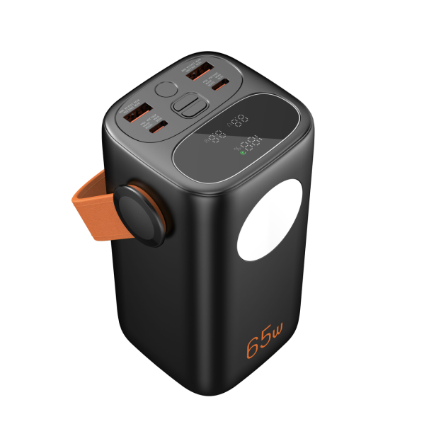 Повербанк 40000 mAh 65W PD для ноутбука и MacBook — Power Bank PQ2127 с дисплеем и фонарем Повербанк 40000 mAh 65W PD для ноутбука и MacBook — Power Bank PQ2127 с дисплеем и фонарем