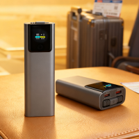 Повербанк с кабелем Type-C Power Bank P318 20000 mAh быстрая зарядка 22.5W PD 45W дисплей для смартфонов и планшетов