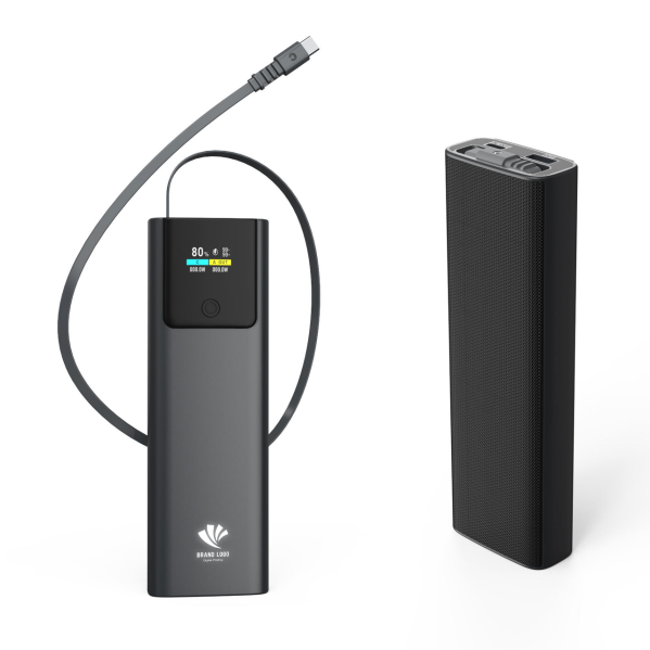 Повербанк с кабелем Type-C Power Bank P318 20000 mAh быстрая зарядка 22.5W PD 45W дисплей для смартфонов и планшетов Повербанк с кабелем Type-C Power Bank P318 20000 mAh быстрая зарядка 22.5W PD 45W дисплей для смартфонов и планшетов