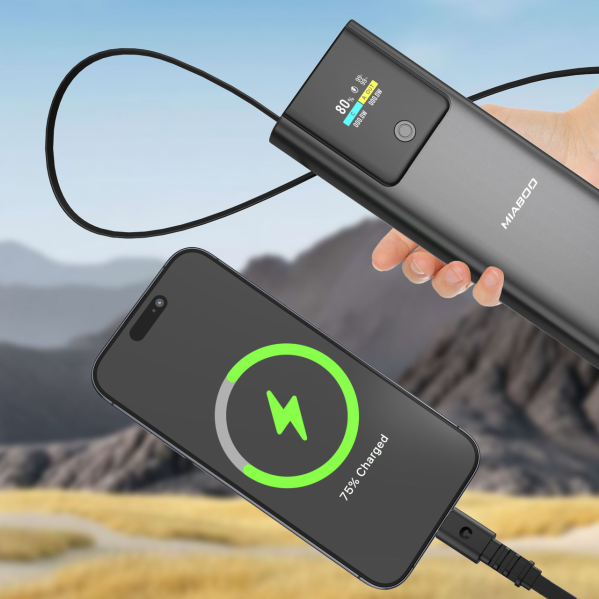 Повербанк с кабелем Type-C Power Bank P318 20000 mAh быстрая зарядка 22.5W PD 45W дисплей для смартфонов и планшетов Повербанк с кабелем Type-C Power Bank P318 20000 mAh быстрая зарядка 22.5W PD 45W дисплей для смартфонов и планшетов