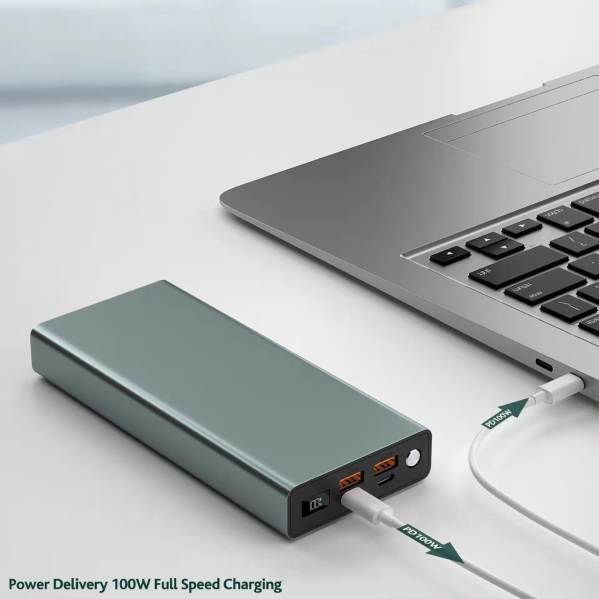 Power Bank PQ26 27000 mah 100W PD — повербанк для ноутбуков с LED дисплеем, Type-C Power Bank PQ26 27000 mah 100W PD — повербанк для ноутбуков с LED дисплеем, Type-C