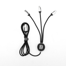 Зарядный кабель USB-кабель 3 в 1 C13 — быстрая зарядка 3A, Type-C / Micro-USB / iPhone Кабель для смартфона