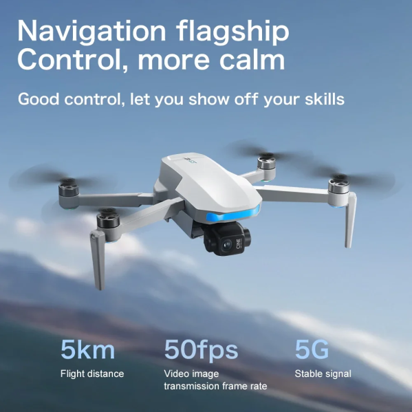 Квадрокоптер S-X1 Max с GPS и 4K камерой, пульт с экраном, EIS, 5G Wi-Fi, до 3 км