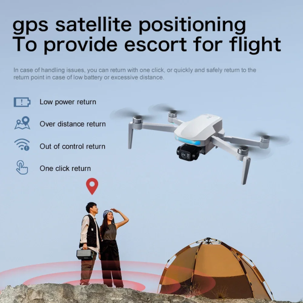 Квадрокоптер S-X1 Max с GPS и 4K камерой, пульт с экраном, EIS, 5G Wi-Fi, до 3 км