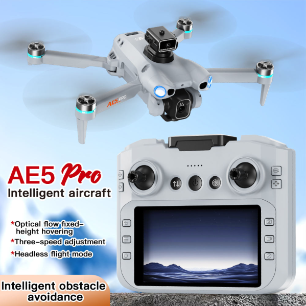 Квадрокоптер AE5 PRO з FPV-камерою та пультом керування з екраном, 1 акумулятор