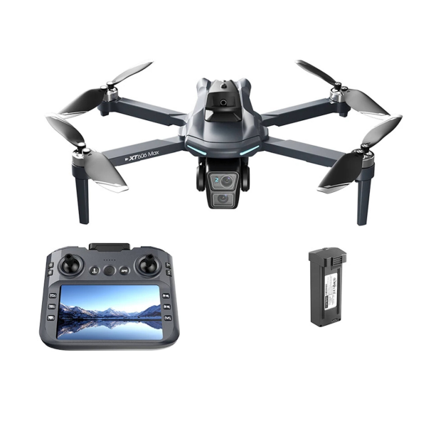 Квадрокоптер XT606 MAX с пультом и экраном GPS 4K FPV до 3 км Квадрокоптер XT606 MAX с пультом и экраном GPS 4K FPV до 3 км