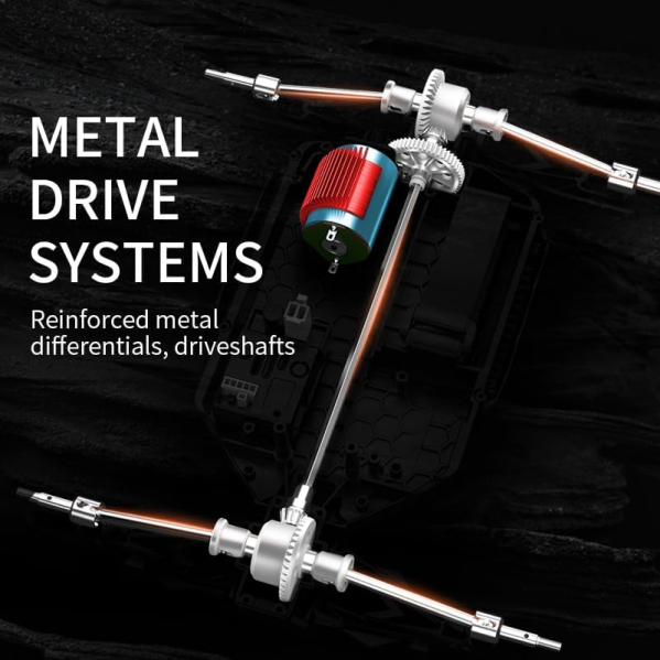 Радиоуправляемая машинка KF18 4WD 1:14, до 55 км/ч, аккумулятор 7.4V 1500 mAh 2 АКБ