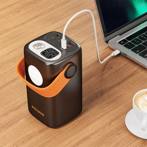 Повербанк для ноутбука Powerbank 60000 mAh, быстрая зарядка Power Delivery 100W, LED-дисплей, фонарик Повербанк для ноутбука Powerbank 60000 mAh, быстрая зарядка Power Delivery 100W, LED-дисплей, фонарик