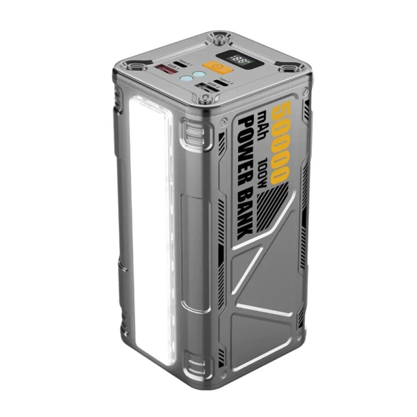 Повербанк Powerbank 50000 мА·ч для ноутбука, PD 100W, портативный, LED-индикатор, Type-C, быстрая зарядка