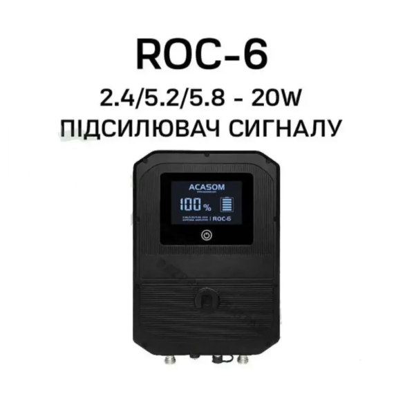 Выносная антенна ACASOM ROC6 N-Type 2.4G/5.2G/5.8G 20W — усилитель сигнала для дронов, WiFi FPV, DJI, антенная дальней связи Выносная антенна ACASOM ROC6 N-Type 2.4G/5.2G/5.8G 20W — усилитель сигнала для дронов, WiFi FPV, DJI, антенная дальней связи