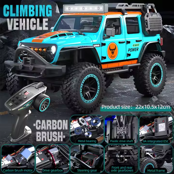 RC джип ZLL SG206 PRO, 1:20, щеточный, металлический привод радиоуправляемая машина 40 км/ч, LED RC джип ZLL SG206 PRO, 1:20, щеточный, металлический привод радиоуправляемая машина 40 км/ч, LED