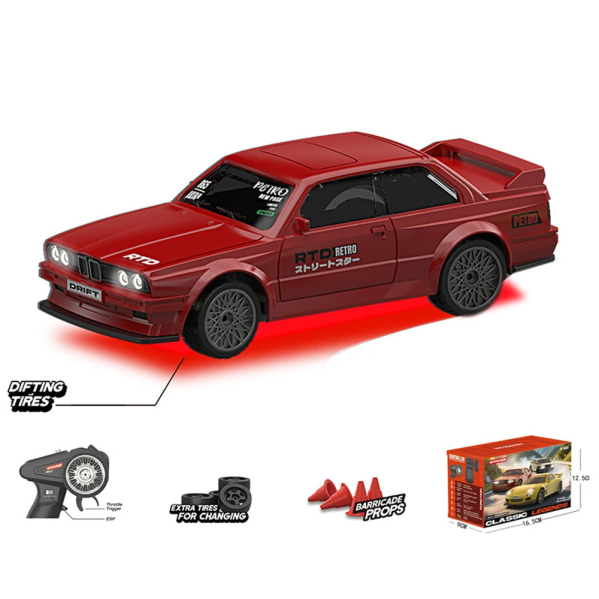 RC машинка BMW E30 Mini Drift 1:43 дрифт авто на пульте 4WD до 15 км ч для детей и взрослых RC машинка BMW E30 Mini Drift 1:43 дрифт авто на пульте 4WD до 15 км ч для детей и взрослых