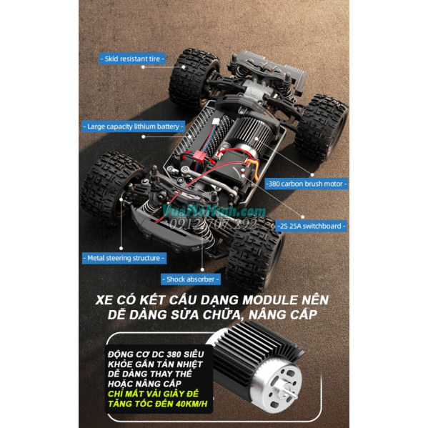 Радиоуправляемая машинка Машинка на пульте 18108 PRO 1:18 внедорожник 4WD, 50 км/ч полный привод, LED свет