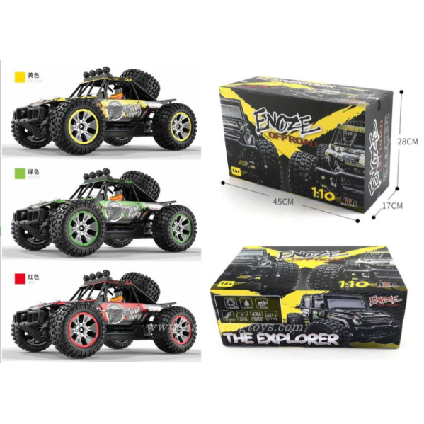 Машинка на пульте RC Радиоуправляемая машинка ENOZE 9203E 1:10 4WD внедорожник до 45 км/ч для бездорожья мощная