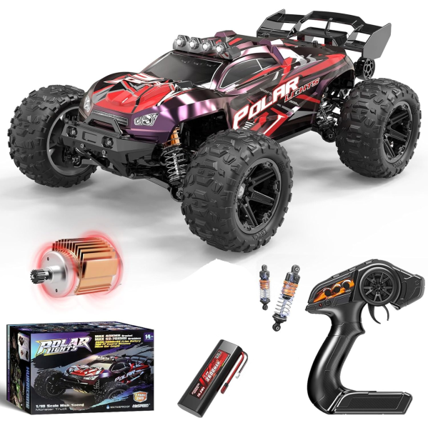 Радиоуправляемая машинка 1:10 4WD HS10421 до 45 км/ч мощный внедорожник RC авто большие колеса
