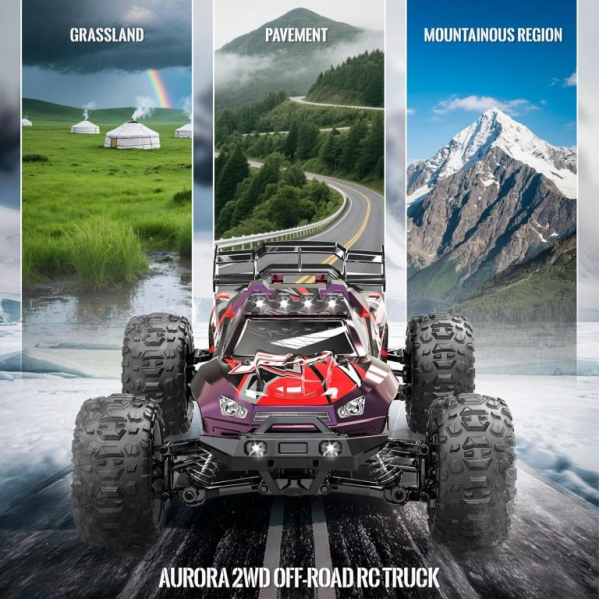 Радиоуправляемая машинка 1:10 4WD HS10421 до 45 км/ч мощный внедорожник RC авто большие колеса