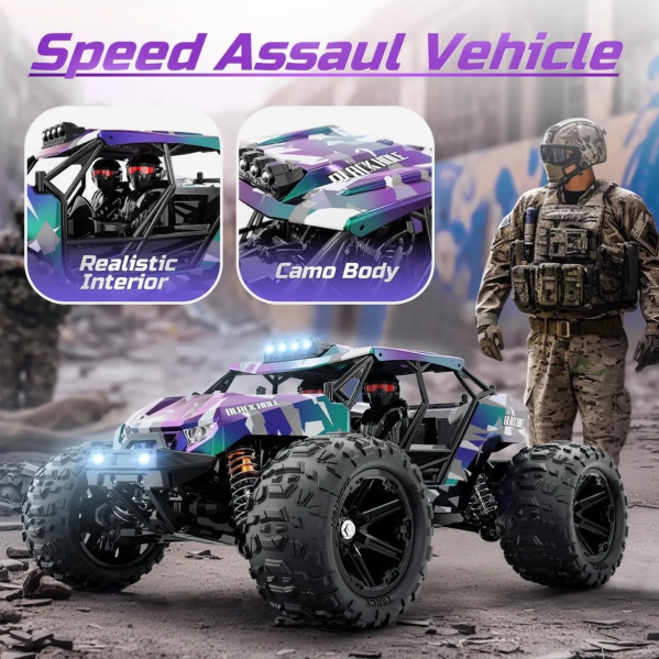 RC Машинка HS14331 1:14 4WD трагги бесколлекторная до 40 км/ч на радиоуправлении внедорожник RC Машинка HS14331 1:14 4WD трагги бесколлекторная до 40 км/ч на радиоуправлении внедорожник