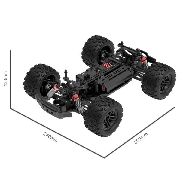 Радиоуправляемая машинка CSJ57545 1:14 4WD до 50 км/ч, полный привод, внедорожник RC, амортизаторы, аккумулятор, скоростная модель