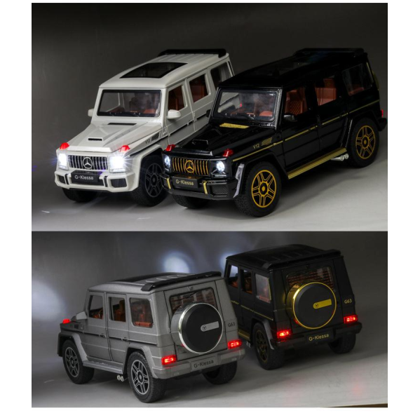 Радиоуправляемая машинка Mercedes-Benz AMG G63 1:24, металлическая (diecast), свет, звук, открываются двери, RC 2.4GHz Радиоуправляемая машинка Mercedes-Benz AMG G63 1:24, металлическая (diecast), свет, звук, открываются двери, RC 2.4GHz