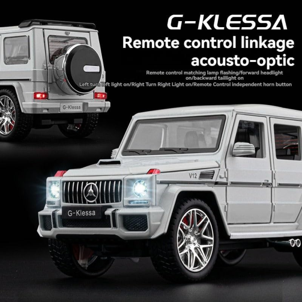 Радиоуправляемая машинка Mercedes-Benz AMG G63 1:24, металлическая (diecast), свет, звук, открываются двери, RC 2.4GHz Радиоуправляемая машинка Mercedes-Benz AMG G63 1:24, металлическая (diecast), свет, звук, открываются двери, RC 2.4GHz