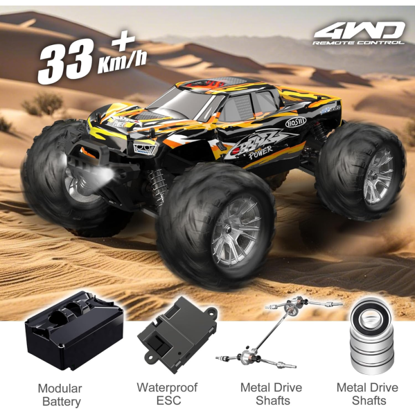 Радиоуправляемая машинка HOSHI N416 1:16 4WD до 40 км/ч, внедорожник RC, полный привод, амортизаторы, аккумулятор