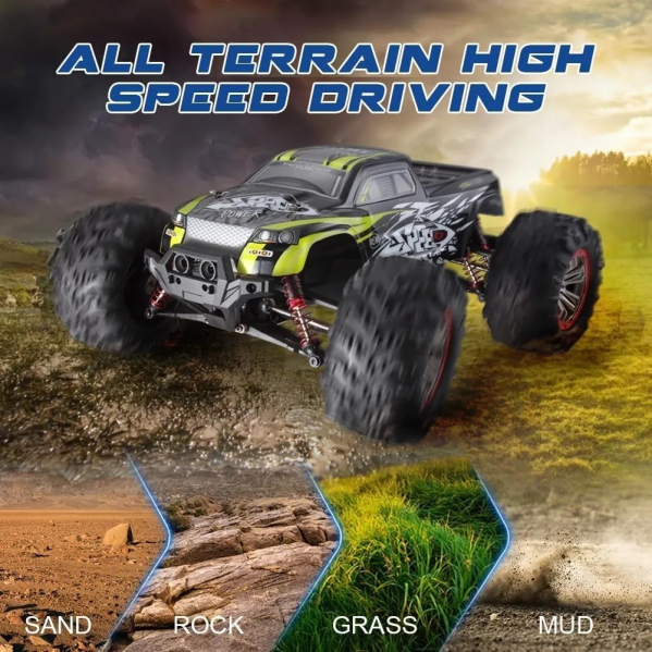 Радиоуправляемая машинка HOSHI N516 1:10 4WD до 50 км/ч, большой внедорожник RC, полный привод, амортизаторы, аккумулятор