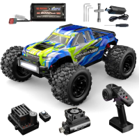 RC машинка MJX 14208 4WD 1:14 до 50 км/ч, 2 аккумулятора,  бесколлекторный внедорожник, металлическая подвеска