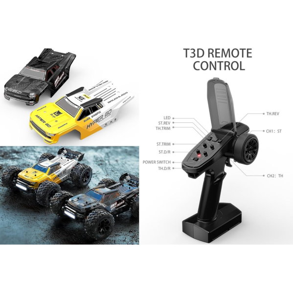Радиоуправляемая машинка MJX 14207 1:14 4WD до 45 км/ч, бесколлекторный внедорожник RC машинка, металлическая подвеска
