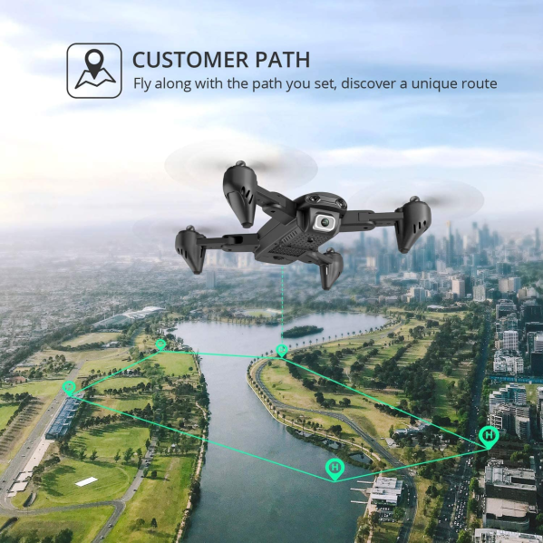 Квадрокоптер 4DRC F6 - дрон с 4K и HD камерами, 5G Wi-Fi, FPV, 200м, до 20 мин. + КЕЙС