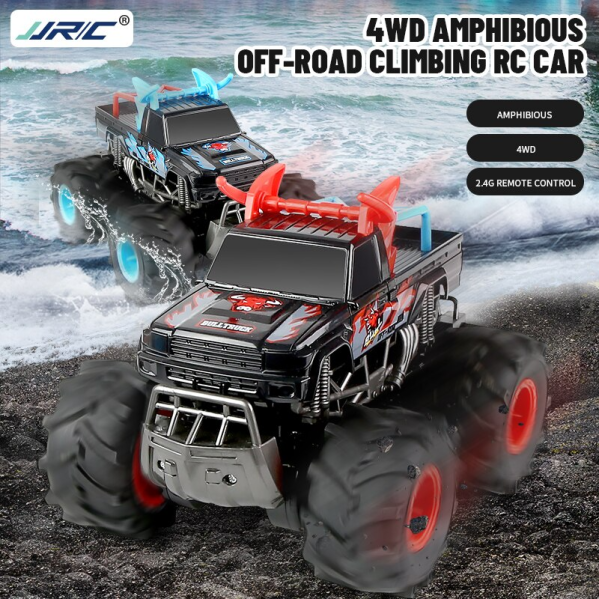 JJRC Q135 Радиоуправляемый автомобиль 2,4G 4WD амфибия внедорожник  высокоскоростной трюковый автомобиль
