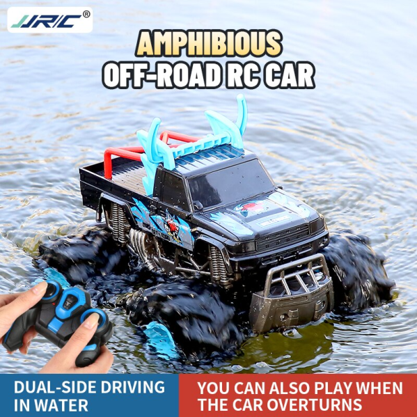 JJRC Q135 Радиоуправляемый автомобиль 2,4G 4WD амфибия внедорожник  высокоскоростной трюковый автомобиль