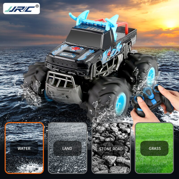 JJRC Q135 Радиоуправляемый автомобиль 2,4G 4WD амфибия внедорожник  высокоскоростной трюковый автомобиль