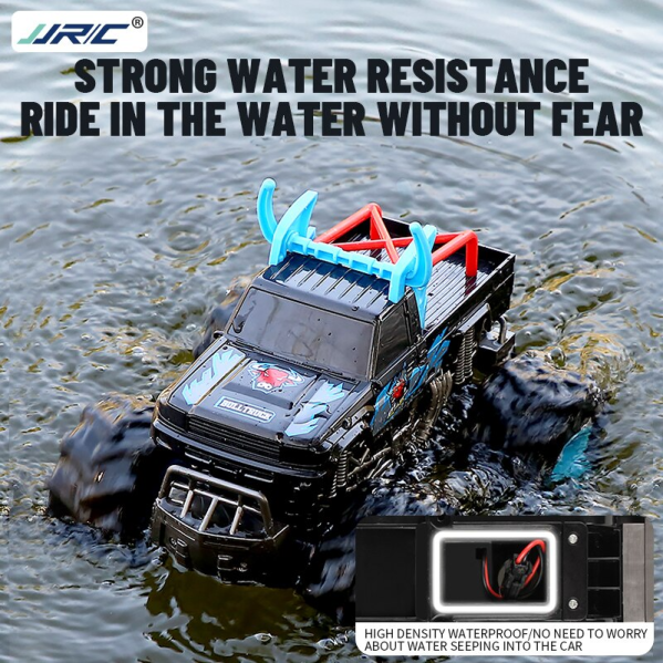 JJRC Q135 Радиоуправляемый автомобиль 2,4G 4WD амфибия внедорожник  высокоскоростной трюковый автомобиль