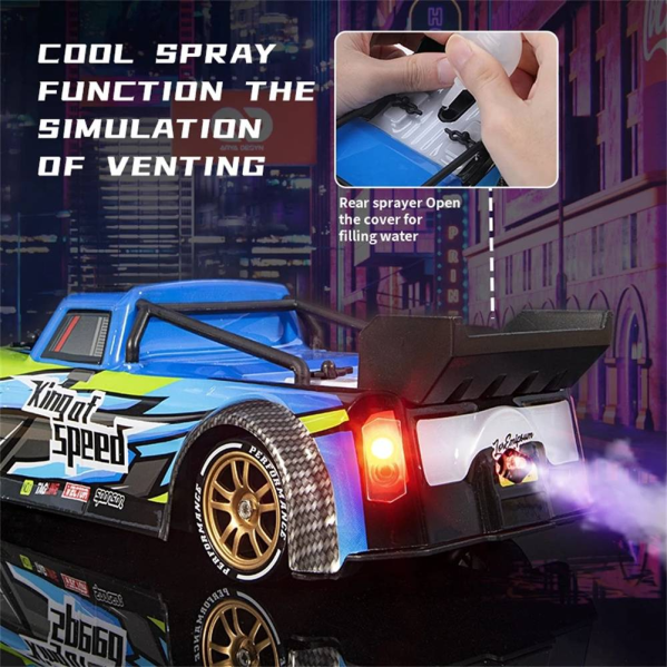 JJRC Q123 1/16 2,4G 4WD модель внедорожника с распылителем для дрифта