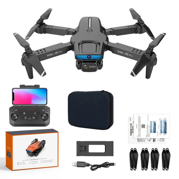 RC YCRC A6 PRO Квадрокоптер WIFI FPV Дрон  с 4K ESC Dual камера + до 150 м. + 20 мин. полета