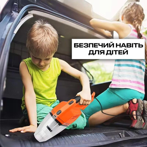 Автомобильный Пылесос проводной GRIKEY K8 120Вт,  ручной пылесос для авто, автопылесос для машины + 2 подарка