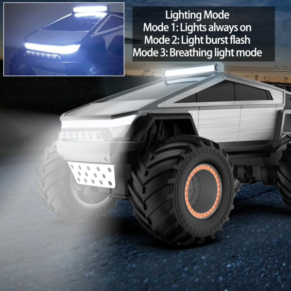 JJRC Q202 радиоуправляемый внедорожник, свет, металл корпус, машинка для детей и взрослых, авто на пульте