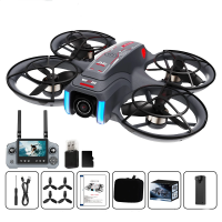 Квадрокоптер AE21 з пультом з екраном 4.3", FPV дрон, камера 480P, до 100 м, безколекторні двиигуни, з камерою