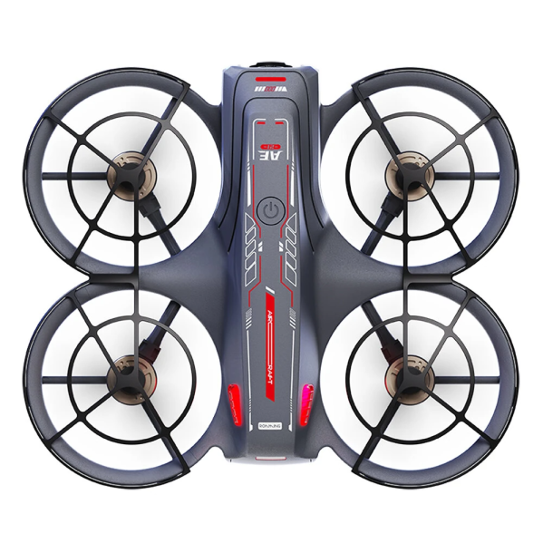 Квадрокоптер AE21 з пультом з екраном 4.3", 2 акумулятори, FPV дрон, камера, до 100 м, безщітковий