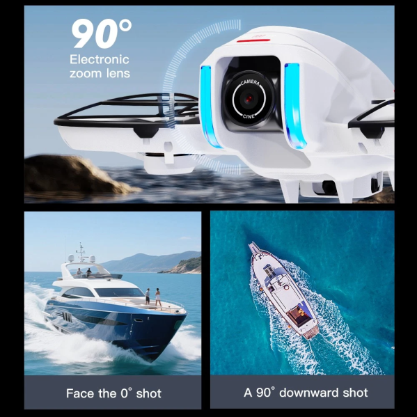 Квадрокоптер AE21 з пультом з екраном 4.3", 2 акумулятори, FPV дрон, камера, до 100 м, безщітковий
