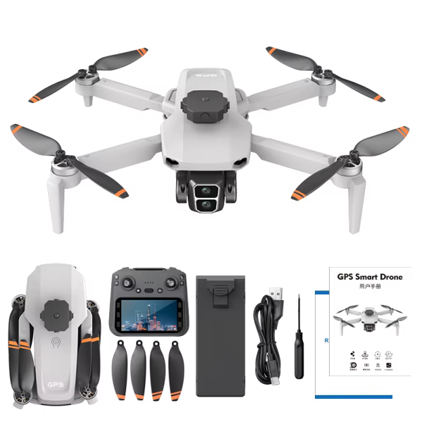 Квадрокоптер дрон LYZRC L106 PRO GPS с камерой 4K, 2-осевой стабилизацией, FPV, RC пультом, до 1200 м